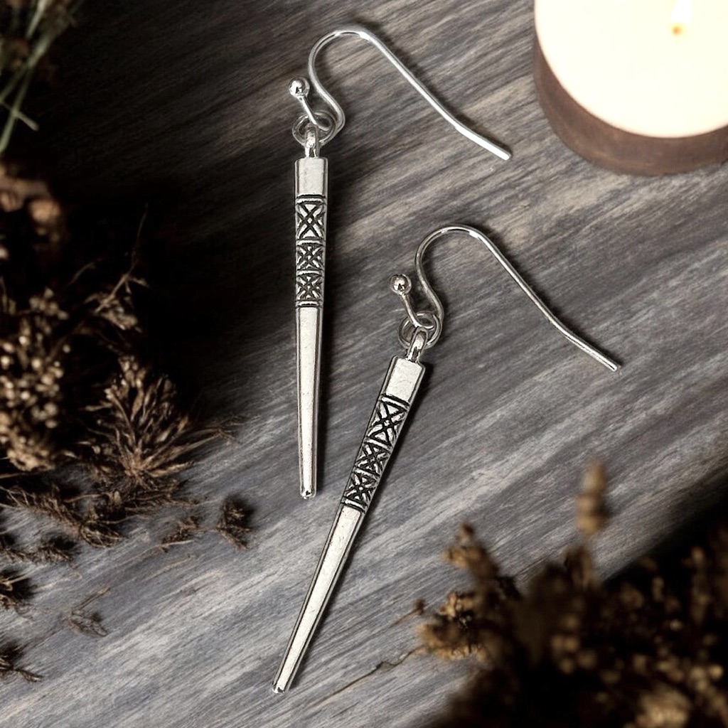 5 For 25alternative Long Thin Silver Earrings 8$